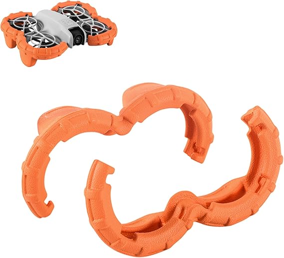Propeller Guard Protector Buoyancy Anti-Collision Rings Compatible with DJI NEO Drone, Propellers Paddle Protection Bumper Rings for DJI NEO Drone Accessories, Orange