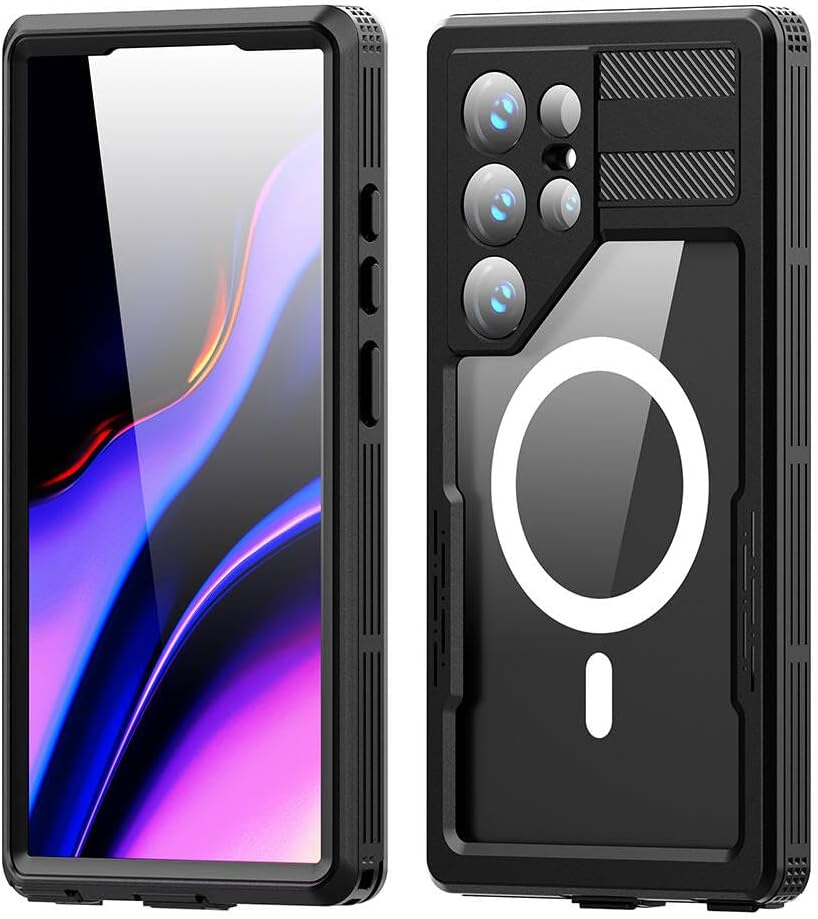 Case Compatible with Samsung Galaxy S24 Ultra Case Compatible with 1-1 Waterproof with Wireless Charging