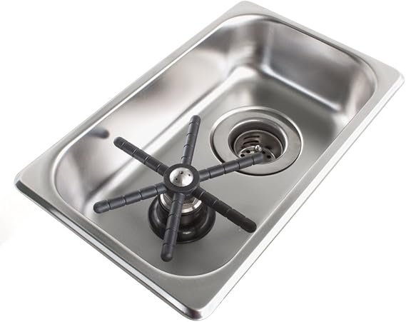 Espresso Parts Flush Mount Stainless Steel Pitcher & Glass Rinser, 6" x 10" x 2", NSF, Commercial Glass Rinser