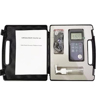 Through Paint Coating Ultrasonic Thickness Gauge Digital Ultrasonic Thickness Meter with Multi Modes Pulse-Echo Range 0.65 to 600mm 0.025 to 23.62inch Echo-Echo Range 3-30mm 0.118 to 1.181inch