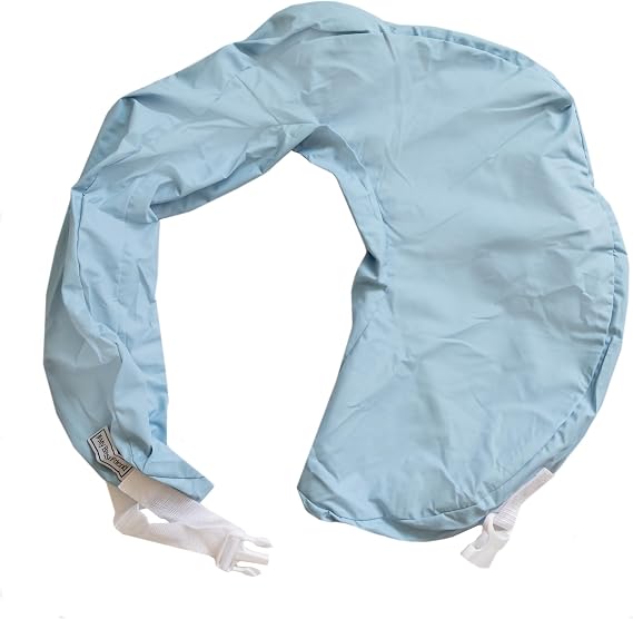 My Brest Friend Professional Original Nursing Pillow Slipcover | Professional Grade Vinyl, Easily Wipes Clean, Adjustable Fit, Durable - Original Nursing Pillow Not Included, Blue