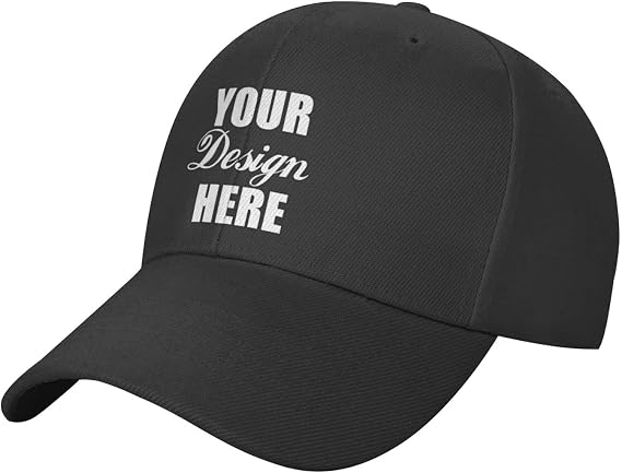 JCETUNO Customized Hats for Men Design Your Own Logo Photo Name Text Personalized Adjustable Womens Baseball Caps