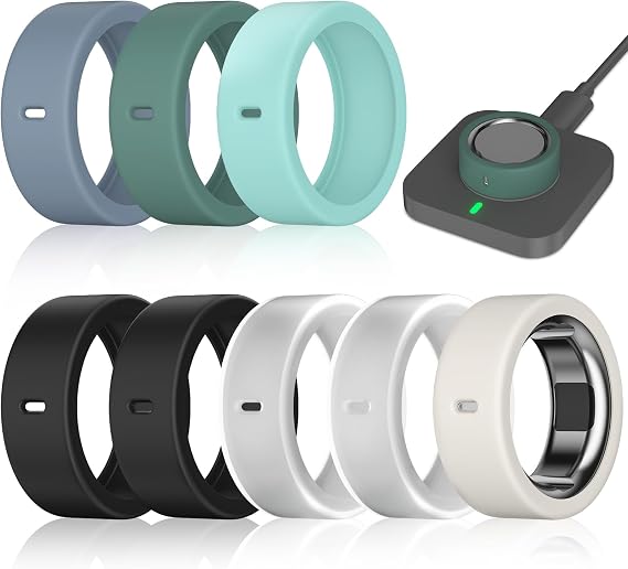 8 Pack Ring Cover Compatible with Oura Ring Gen 4/4 Ceramic/Gen 3