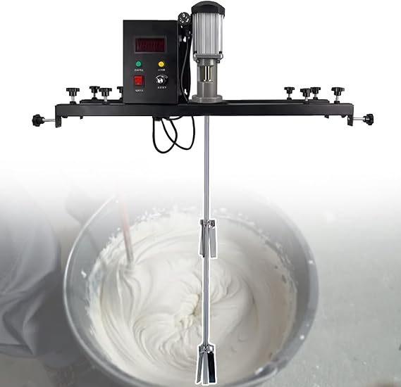 220V Electric Tank Paint Mixer Machine, 980W IBC Paint Mixer, Paint Mixing Equipment, for Paint, Coating Materials, Viscous Liquid,A