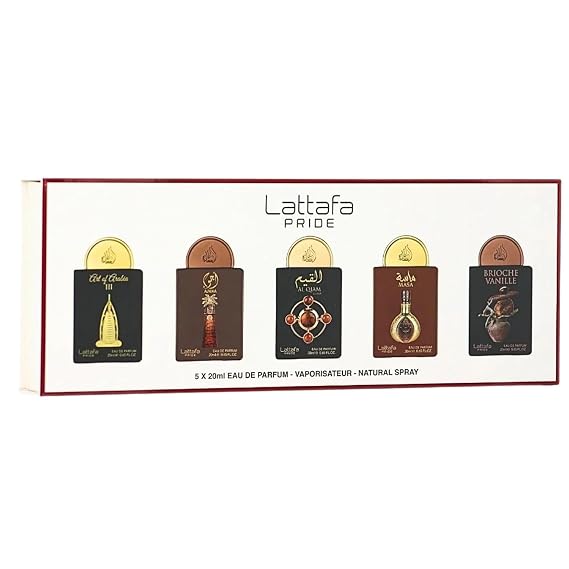 Lattafa Giftset Collection Eau De Parfum | Musk, Amber, Woody, Fruity | Long-Lasting Perfume Fragrance