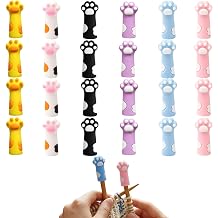 24 PCS Knitting Needle Stoppers, Colourful Knitting Accessories, Secure Stitch Protection During Breaks, Set of Four Black White Yellow Blue Pink Purple Needle Point Protectors for Craft Projects