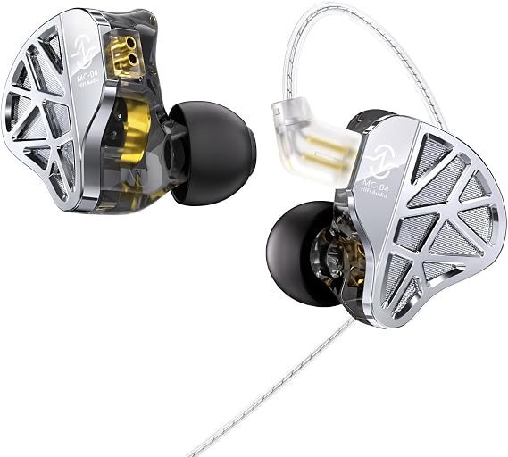 CCZ MC04 Nocturne Earphones, Wired Earphones, In-Ear Wired Earphones, Wired 1BA + 1DD Hybrid Earphones, Gaming Earphones, In-Ear Monitor, Powerful Bass, Transparency Treble, Unified Sound Field Space