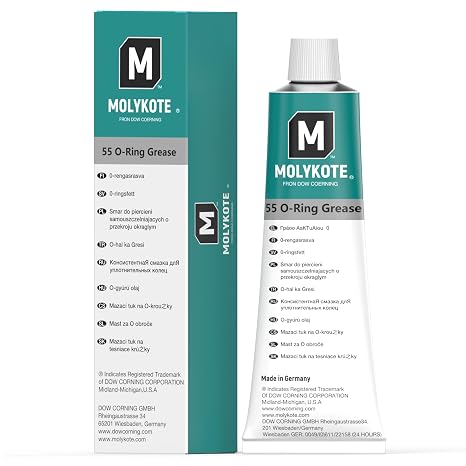 Molykote 55 O-Ring Grease 100g Lubricant Used to Protect and lubricate Seals Such as O-Rings to Prevent Leakage and Extend Seal Life, Anti-wear Resistant to high and Low temperatures