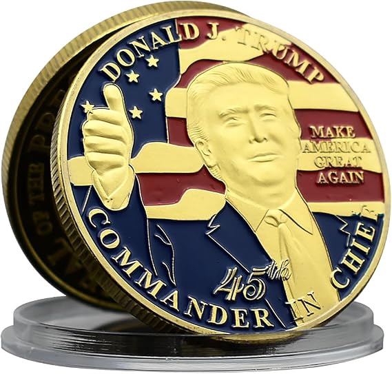 Donald Trump Commemorative Coin Metal Medal The 47th President of The United States Challenge Coin Collection Fans Gift