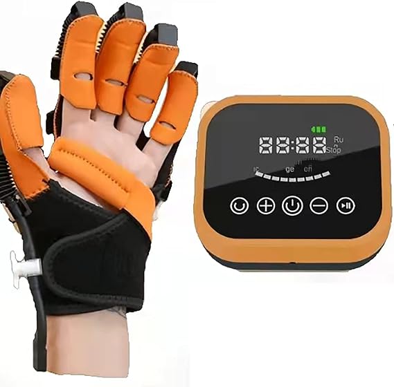 Hemiplegia Finger Rehabilitation Trainer Robot Gloves, Gloves Hand Rehabilitation Device for Stroke Hemiplegia, Help Patient with Hand Dysfunction To Independently Carry Out Rehabilitation Training