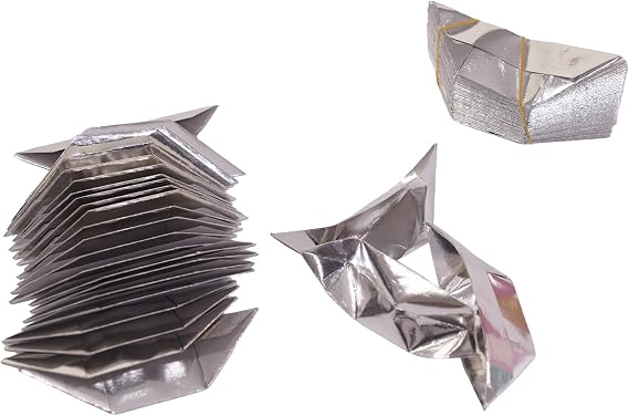 Ancestor Money - 200Pcs Ingot Sacrificial Supplies Qingming Joss Paper Ingot DIY Sacrificial Paper Ingot Ancestor Blessing Supplies Sacrificial Semifinished Products (Silver Ingot)