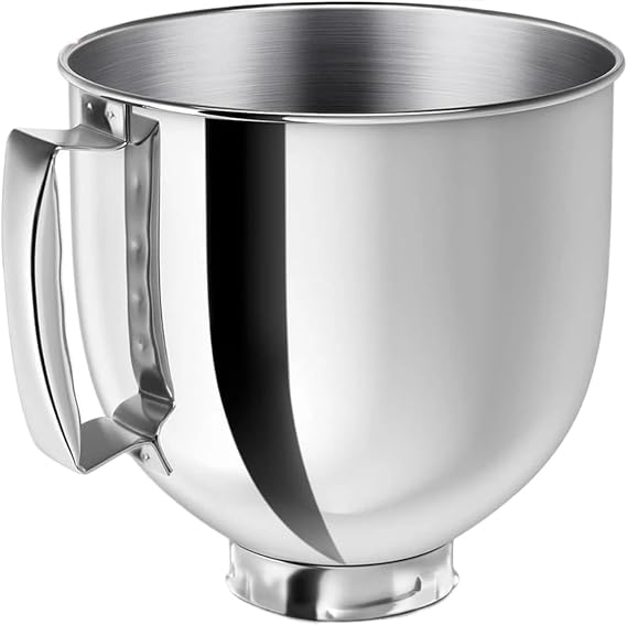 ミキサーエイドアタッチメントパーツアクセサリー、Kitchenaid、5クォートスタンドミキサーK5WWワイヤーホイップ&5K7SDH生地フック&ミキサーエイドパドルステンレススチールボウルに対応