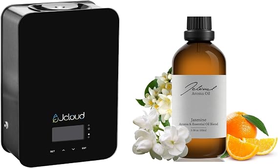 JCLOUD 2024 Upgrade Scent Air Machine for Home & Jasmine Essential Oil 100ML for Diffuser
