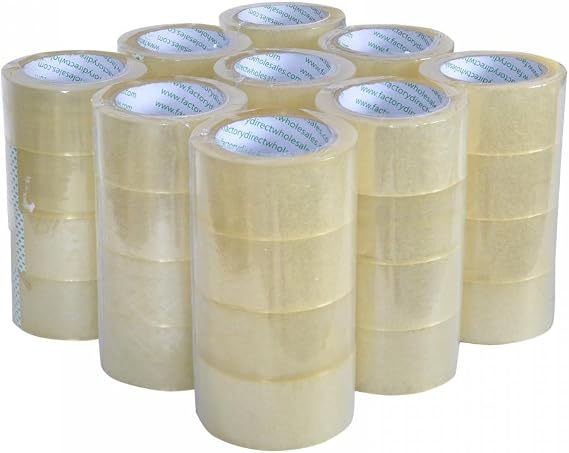 Rolls Box Carton Sealing Packing Packaging Tape 2"x110 Yards(330' ft) Clear