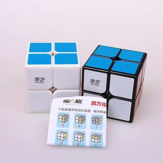 QIYI QIDI 2x2 Cube Puzzle Cube with Stickers - Speedy (White)