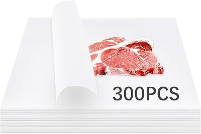 300Pcs White Butcher Paper for Sublimation No Wax Square Sublimation Butcher Paper Sheets 12 x 12 inch Disposable Charcuterie Papers Precut Butcher Papers for Heat Press, Wrapping Meat, Smoking Meat