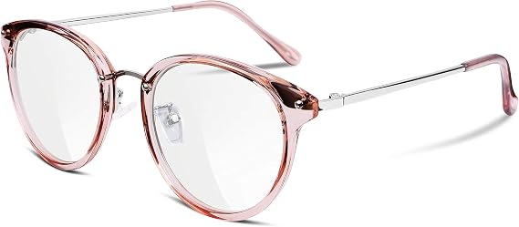 FEISEDY Women Vintage Glasses Frames Round Eyewear Clear Lens B2260