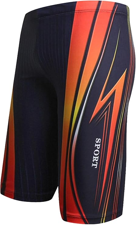 AIEOE Men's Swim Jammers Quick Dry Training Swim Jammer Swimsuit Trunk