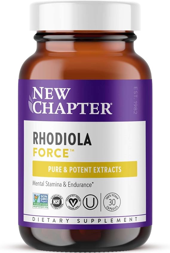 New Chapter Rhodiola Force 300 mg Supplement, 30 Count