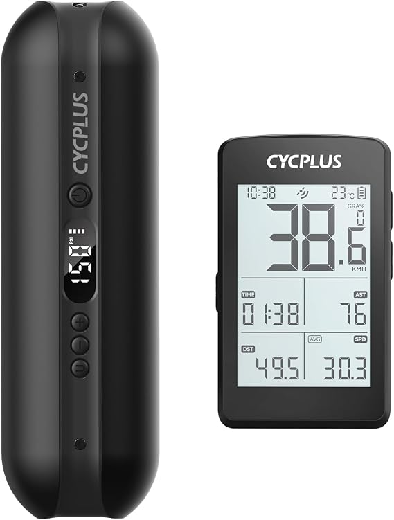 CYCPLUS Tire Inflator A2 + Cycling Computer M3