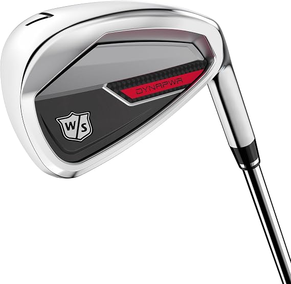 Wilson Staff Golf Clubs, Dynapower Iron Set 5-SW, GW, Steel, for Men