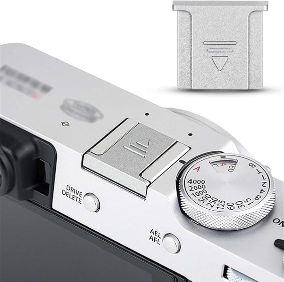 Camera Hot Shoe Cover for Fujifilm XT30III XM5 X100VI X100V XE4 XS20-Silver | Camera Hotshoe Protector Cap,for Fujifilm X Half XT5 XT4 XT3 XT2 GFX 100RF 50S II XH2 XH2S XT30II XT20 XT10 XS10 X100F X100T