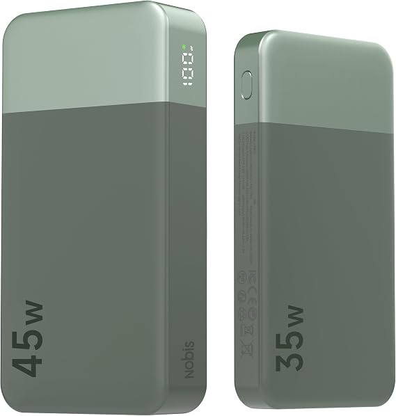 NOBIS Portable Charger, 45W 20000mAh Power Bank and 35W 10000mAh Power Bank
