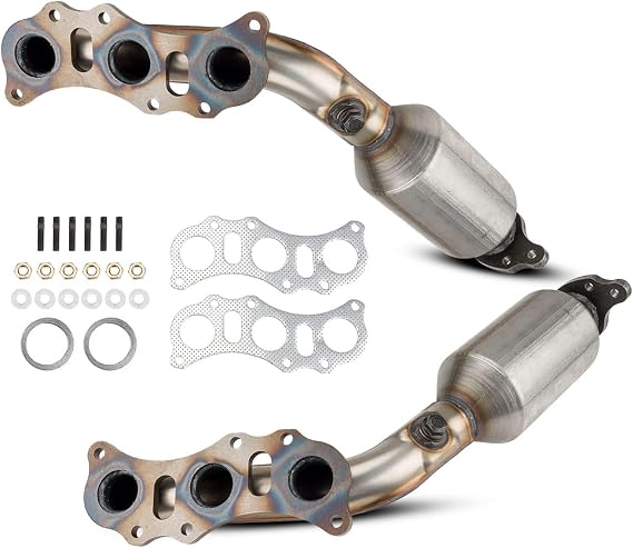 KAC Catalytic Converters Automotive Replacement, 2Pcs Front Catalytic Converter For Tacoma 4.0L 2005-2011, 4Runner 4.0L 2003-2009, FJ Cruiser 2007-2009, 2005-2006 4.0L Tundra, Replace 101340, 101339