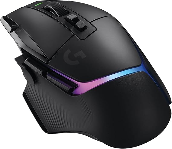 Logitech G502 X PLUS LIGHTSPEED Kablosuz Oyun Mouse'u, LIGHTSYNC RGB Aydınlatma, LIGHTFORCE Hibrit Anahtarlı Optik Mouse, HERO 25K Oyun Sensörü, MacOS, Windows ve PC ile Uyumlu, Siyah