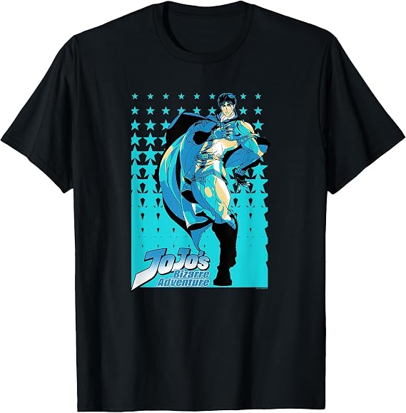 JoJo Part 1 Phantom Blood Jonathan Joestar Star Pattern T-Shirt