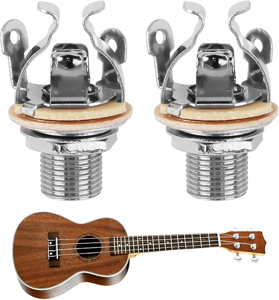 Full-Contact Output Jack Socket for Guitar Bass 2pcs 4-Contact