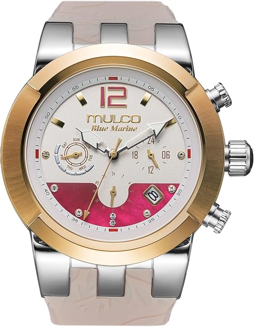 MULCO Luxury Waterproof Watch for Women - Rose Gold Stainless Steel Analog
