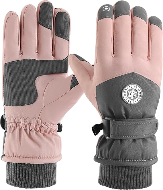 DOFOWORK Ski Gloves Men Winter Gloves Warm for Men & Women Waterproof