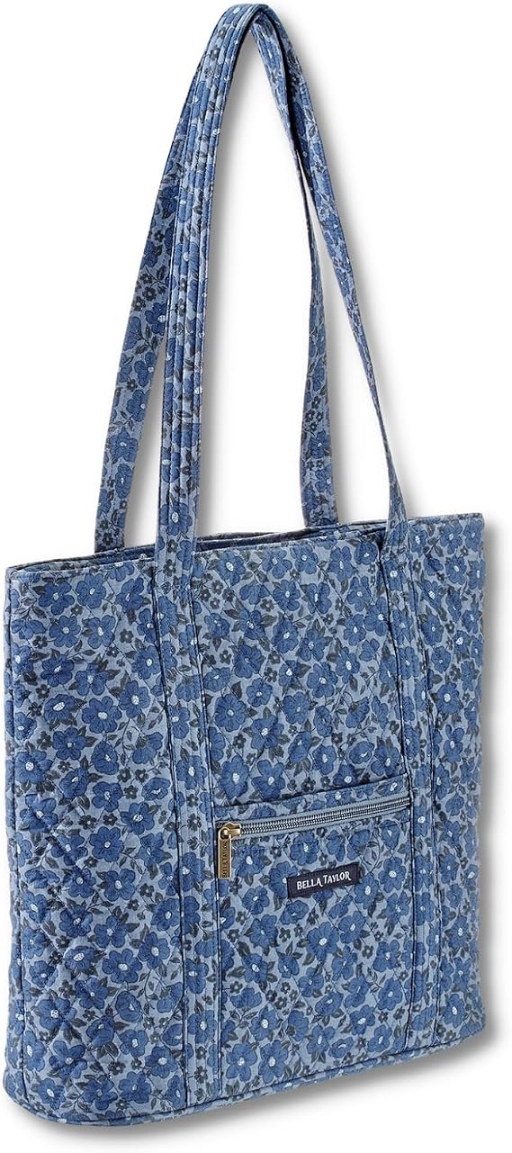 Bella Taylor Large Tote, Quilted Shoulder Bag for Women