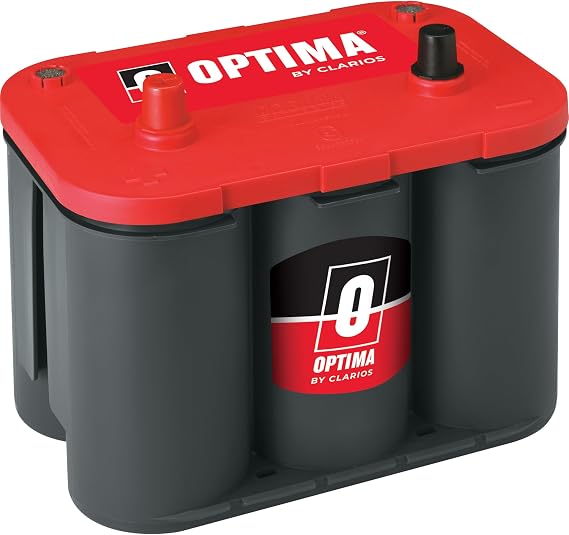 OPTIMA Batteries High Performance 34 REDTOP Sealed AGM Car, Truck, and SUV Starting Battery, 800 CCA, SAE Terminal, Maintenance Free, Versatile Mounting