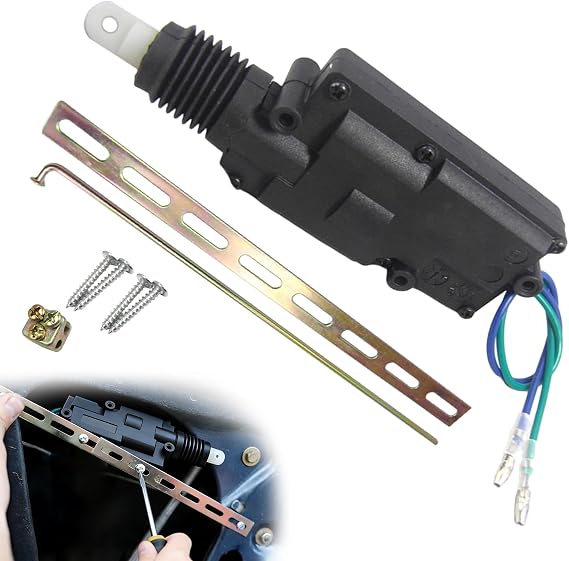 Riloer Universal Heavy Duty Power Door Lock Actuator 2 Wires, Car Door Lock Actuator, Motor Door Lock Actuator for Most 12V Vehicles, Car Motor Universal Heavy Duty High Power