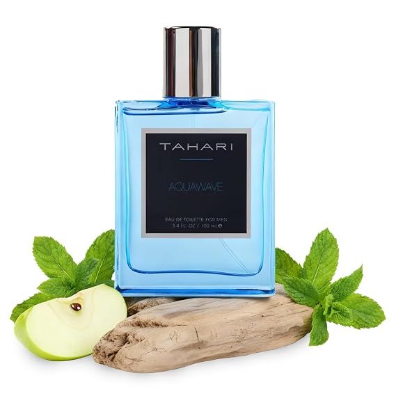 TAHARI Aquawave Eau de Toilette for Men Bergamot Marine Cedarwood 100 ml