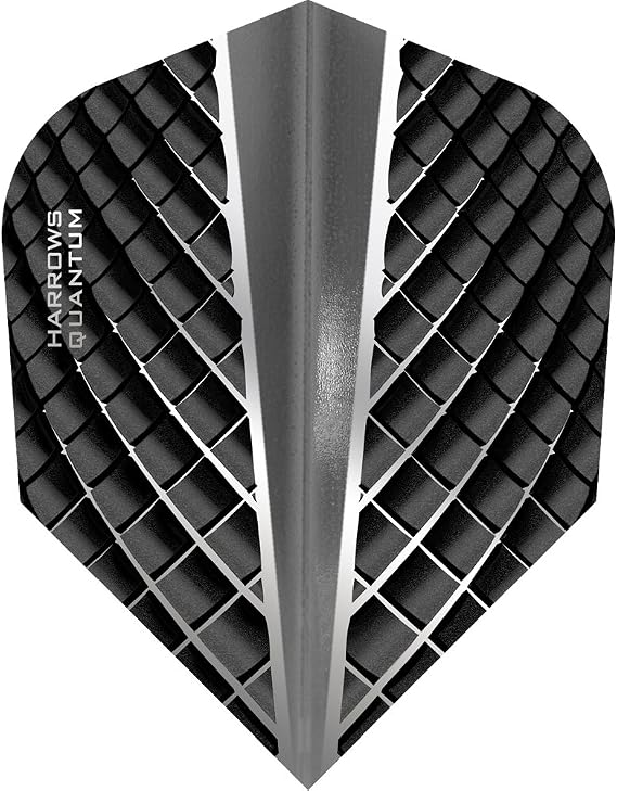 Harrows Quantum Dart Flights - 100 Micron - Standard - 3D Effect - 1 Set (3) (Smokey)