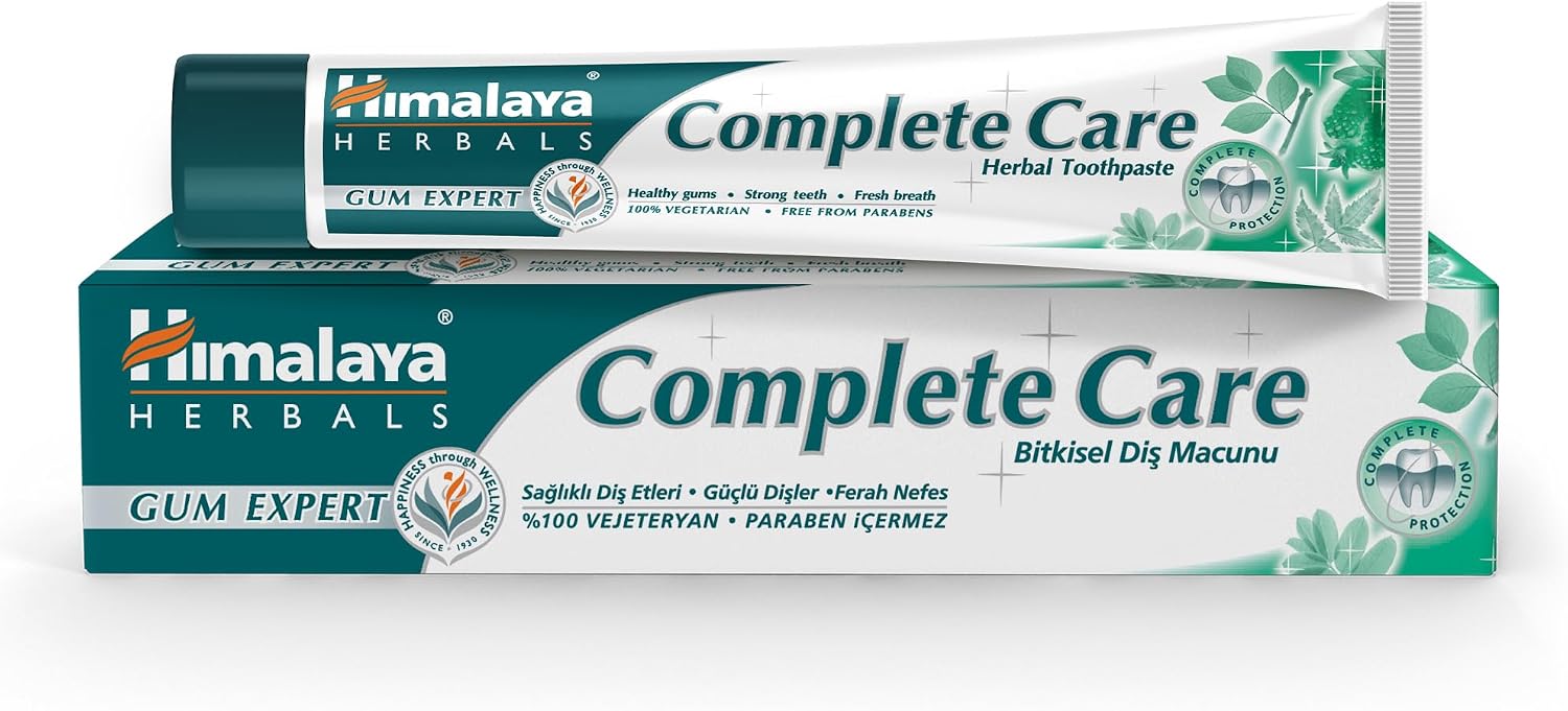 Himalaya Since 1930 Komple Bakım Bitkisel Diş Macunu, Florürlü, Parabensiz, Vejeteryan, Güçlü Dişler, 75 ml