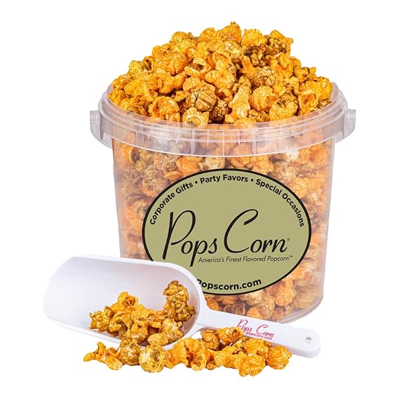Pops Corn Gourmet Cheese Popcorn Fresh Handcrafted Snack | Gluten-Free, Small-Batch Made | Perfect for Gifts, Parties & Movie Nights. Free scooper included.