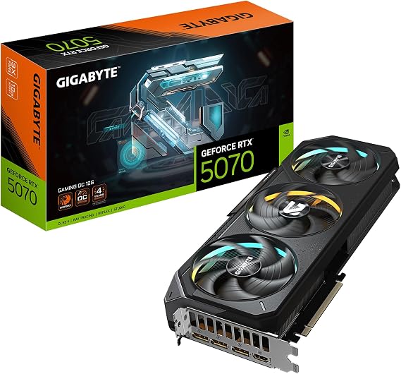 Gigabyte Nvidia Geforce Rtx 5070 Gaming Oc 12G Graphics Card 12Gb Gddr7 6144 Cud
