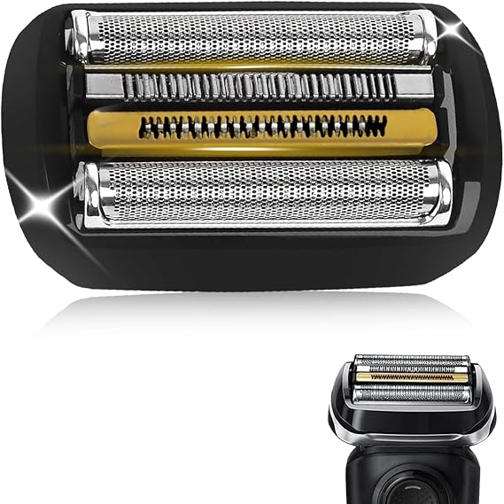 92B Replacement Shaver Heads, Compatible with Braun Series 9 Electric Razors - Compatible with Braun 9290cc/9291cc/9370cc/9293s/9385cc/9390cc/9330s/9296cc, 5-Blade System, Black