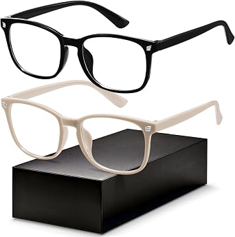 Gaoye Eyewear Frames for Men - Blue Light Blocking Square Glasses, Anti UV Ray Computer Gaming, Blue Blockers for Women
