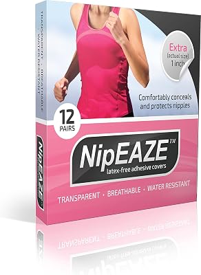 The Original Athletic Nipple Cover for Women & Men - 12pairs 1inch - Nipple Chafing Prevention, Nipple Concealer