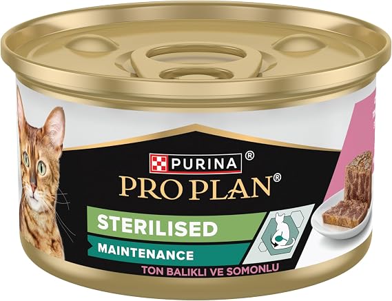Pro Plan Ton Balıklı ve Somonlu Kısırlaştırılmış Kedi Konservesi 85 Gr