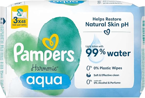 Prima Harmonie Aqua Islak Mendil 3’lü paket 144’lü Islak Mendil