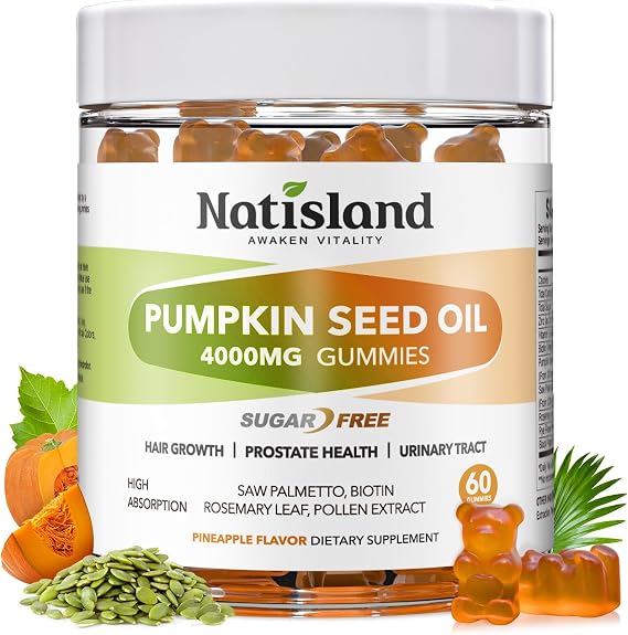 Pumpkin Seed Oil Gummies with Saw Palmetto