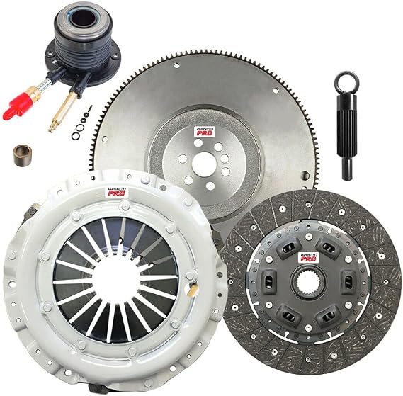 CMPRO OEM Clutch Kit & Flywheel & Slave fits GM 02-03 S-10 Sonoma 2.2L | OEM Replacement fits Base LS Xtreme SL SLS Standard Cab Crew Cab Extended Cab | Daily Driving