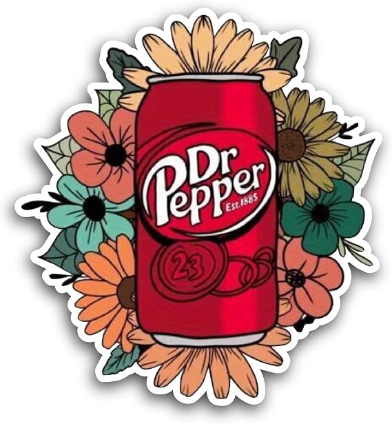 2 (Pieces) 3" and 5" Dr P Sticker, Waterproof Vinyl Decals for Many Purpose Like Cars, Trucks, Laptops, Phones, Windows and More