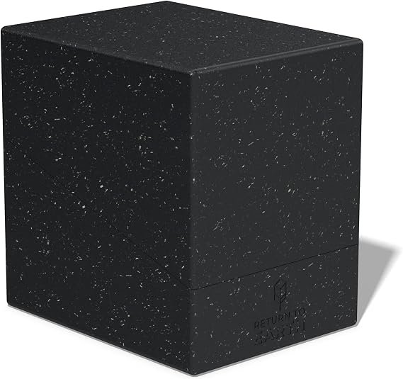 Ultimate Guard RTE Boulder 133+, Deck Case for 133 Double-Sleeved TCG Cards, Black, 87% Renewable, Made in Germany, Secure & Durable Storage